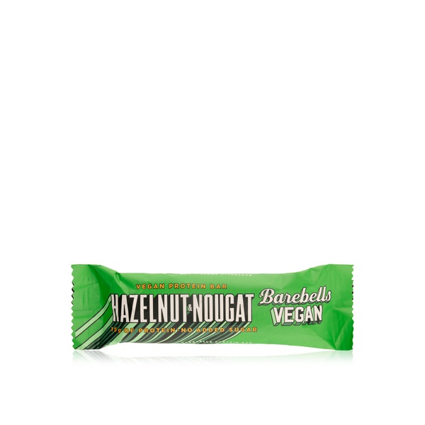 Buy Barebells vegan hazelnut nougat bar 55g in UAE