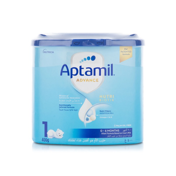 اشتري Aptamil advance 1 nutri biotik infant milk formula 0-6 months 400g في الامارات