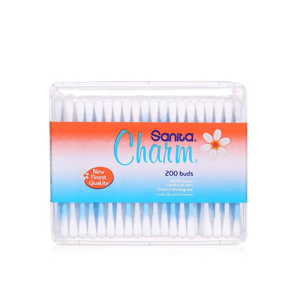 Sanita Charm Cotton Buds Square x 200