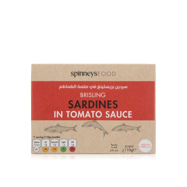 Buy Spinneysfood Sardines in Tomato Sauce 110g in UAE