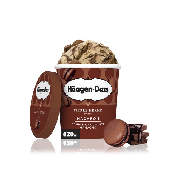 HŠagen-Dazs Macaron Double Chocolate Ganache Ice Cream 420Ml