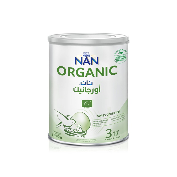 اشتري Nan organic stage 3 growing up milk 380g في الامارات