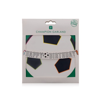 Talking Tables Party Champions Football Happy Birthday Garland