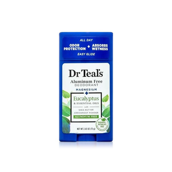 Dr Teal's Aluminum Free Deodorant Eucalyptus & Essential Oils 75g