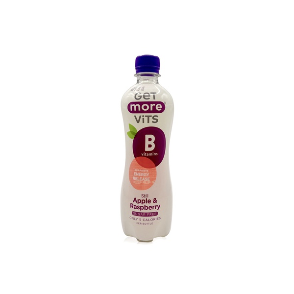 Buy Get More Vits vitamin B still apple and raspberry drink 500ml in UAE