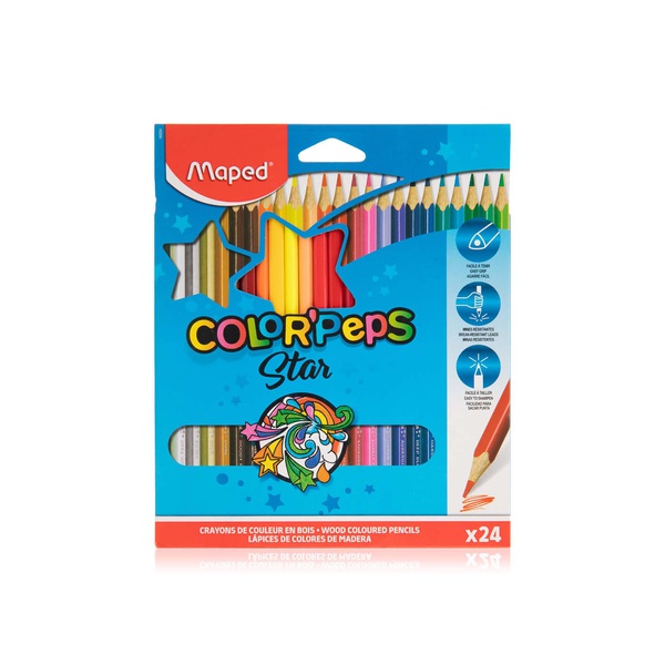 Maped Color Peps Wooden Coloured Pencils Set x 24