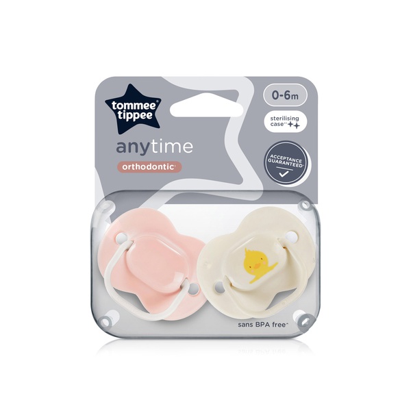 Tommee Tippee Any Time Soothers 0-6 Months x 2