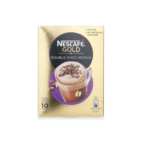 اشتري Nescafé Gold double chocolate mocha instant coffee sachet 10s (23g each) في الامارات