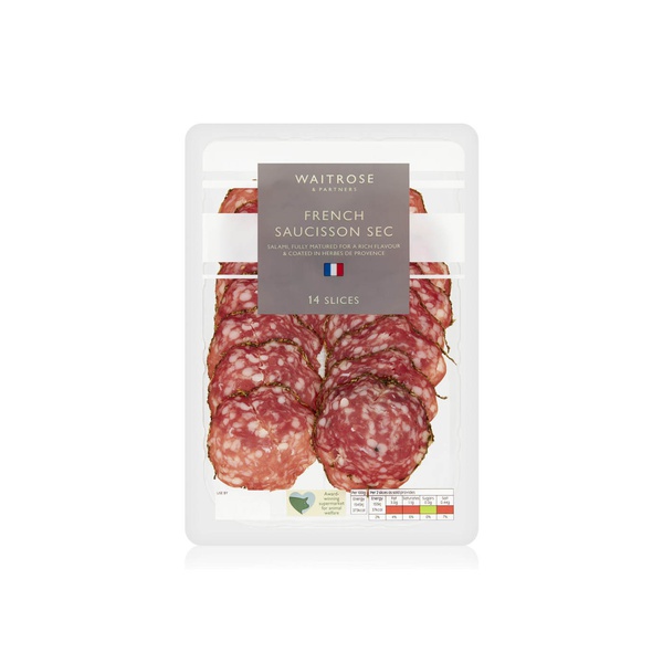 Waitrose French Saucisson Sec 14 Slices 70g