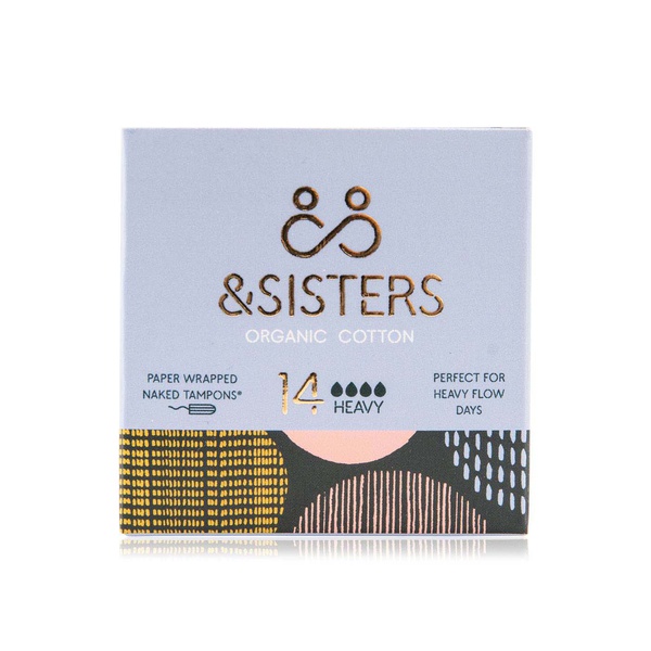 Buy &Sisters organic cotton naked tampons heavy x14 in UAE