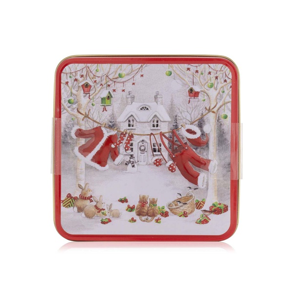 Grandma Wild's Embossed Santa and Woodland Friends Mini Cream Bites Tin 100g