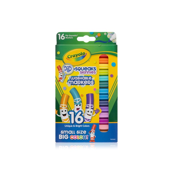 Crayola Washable Markers Pip-Squeaks x 16