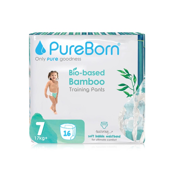 PureBorn Pull up Pants Bamboo Size 7 (17+kg) x16