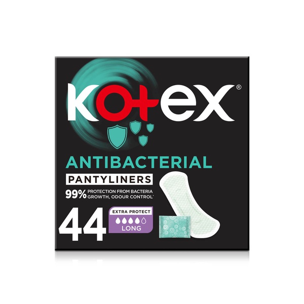 Kotex antibacterial panty liners long 44s Spinneys UAE