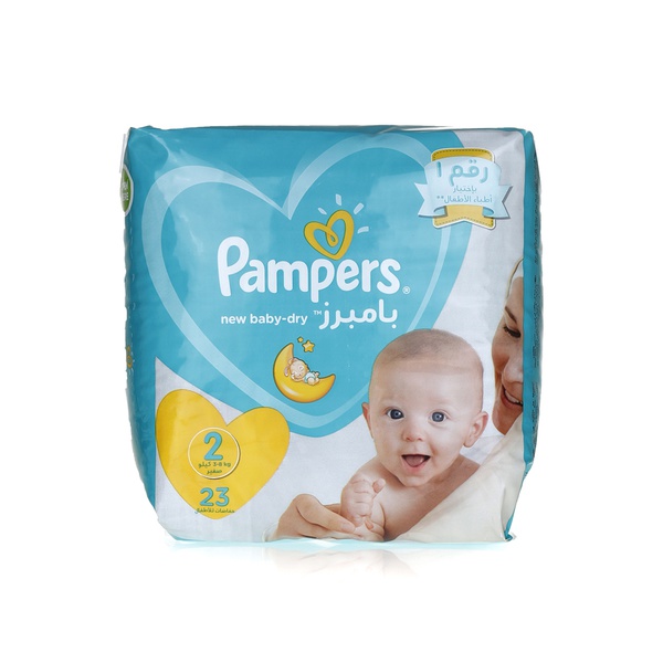 اشتري Pampers new baby size 2 x 23 في الامارات