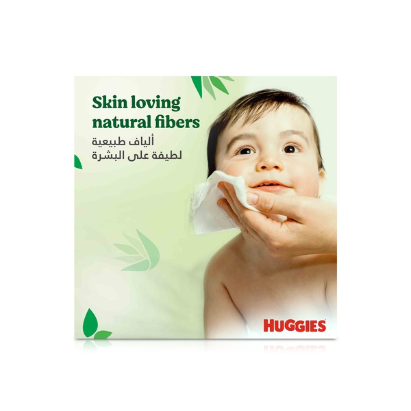 Huggies Natural Care Baby Cleansing Wipes with Aloe Vera 56s x 3 Packs