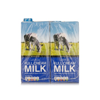 Spinneysfood Full Cream Milk 4 x 1 litre