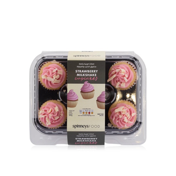 اشتري Spinneysfood Strawberry Milkshake Cupcakes 6s 300g في الامارات