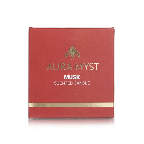Aura Myst Glass Jar Scented Candle Musk