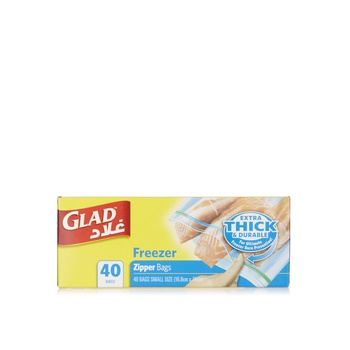 Glad Zipper Freezer Bags x 40