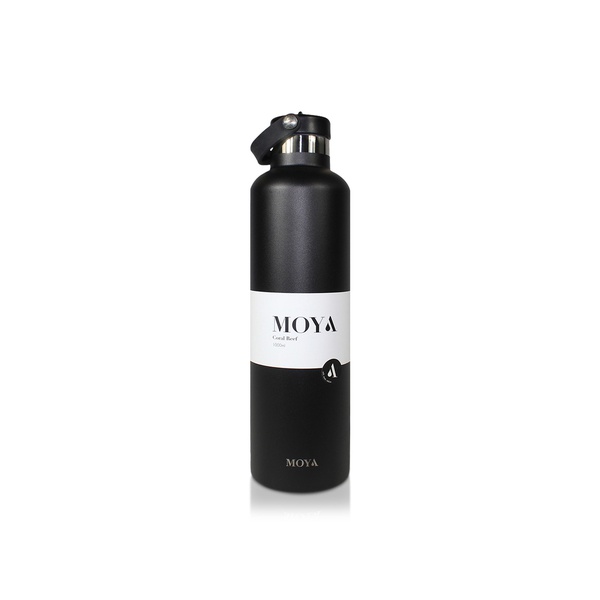 Moya Coral Reef Insulated and Sustainable Water Bottle Black 1 litre
