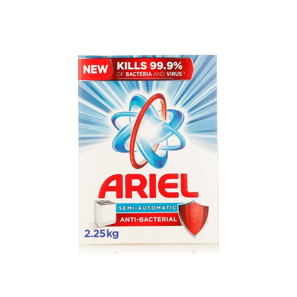 Buy Ariel Semi Automatic anti bacterial detergent powder 2.25kg in UAE