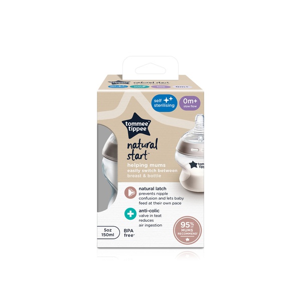 اشتري Tommee Tippee Closer to Nature feeding bottle 150ml 0+ months في الامارات