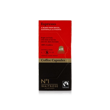Waitrose Espresso Coffee Capsules Coffee 54g x 10
