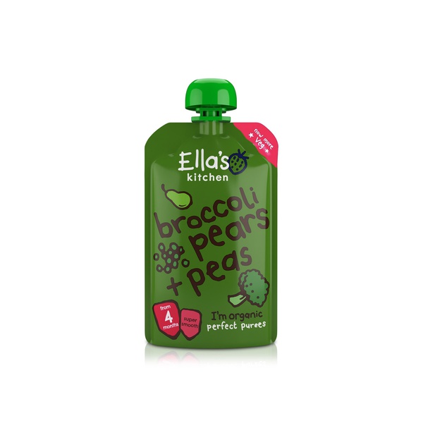 اشتري Ellas Kitchen broccoli pear peas 4+ months 120g في الامارات