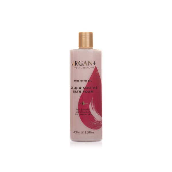 Argan+ Rose Otto Oil Calm and Soothe Bath Foam 400ml
