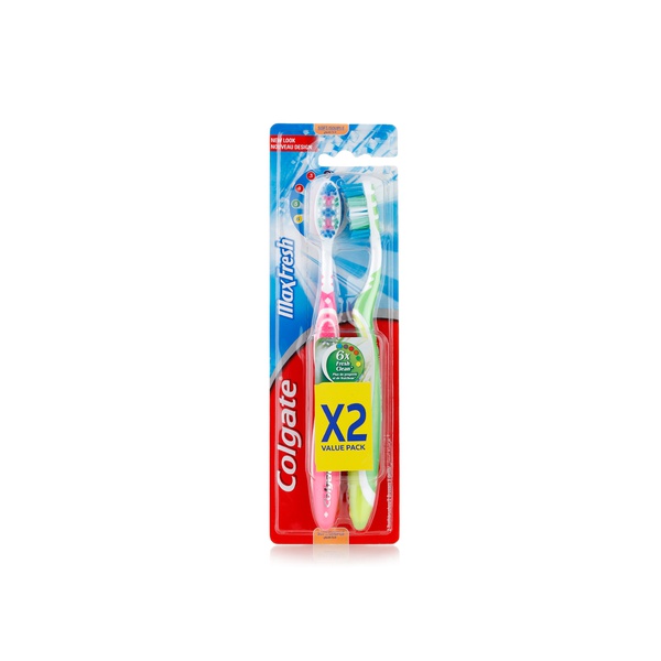 اشتري Colgate max fresh soft toothbrush x2 في الامارات