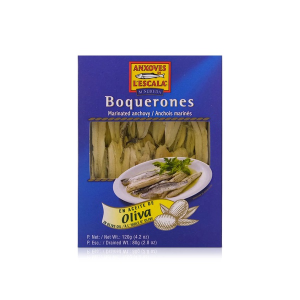 Anxoves de l'Escala  Boquerones White Anchovy Fillets Marinated in Olive Oil 120g