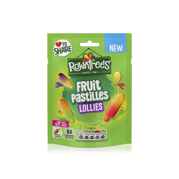 Rowntree's Lollies Fruit Pastilles Sweets 130g