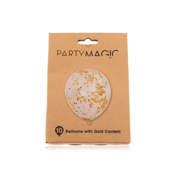 Party Magic Balloons with Gold Confetti 10s