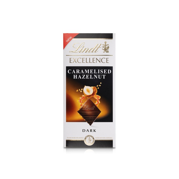 Lindt Excellence Caramalised Hazelnut Dark Chocolate 100g