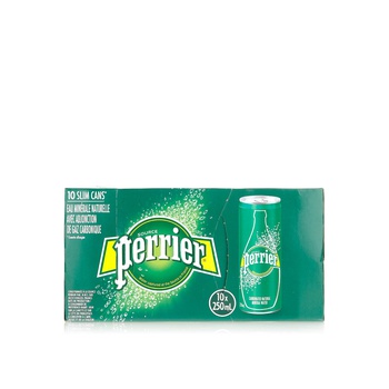 Perrier Carbonated Mineral Water Cans 10 x 250ml