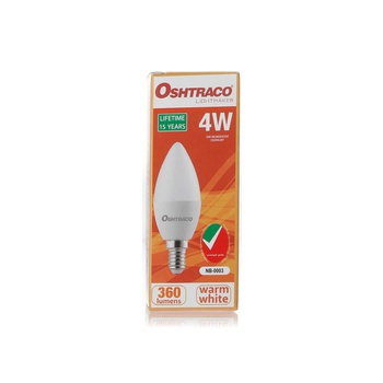 Oshtraco Warm White Candle LED Bulb E14 3w