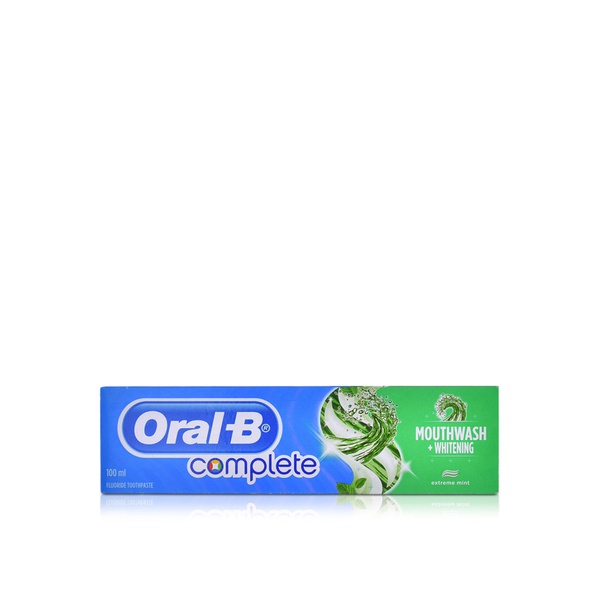 Oral B Complete Extreme Mint Mouthwash and Whitening Toothpaste 100ml