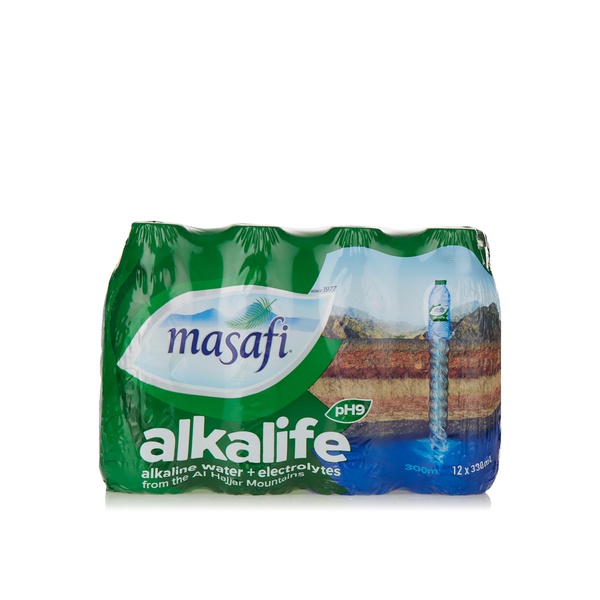Buy Masafi alkalife water 330ml x12 in UAE