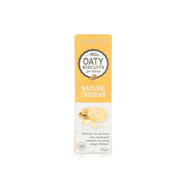 Grandma Wild's Mature Cheddar Oaty Biscuits 130g