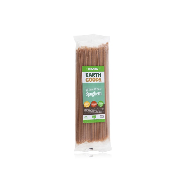 Buy Earth Goods organic whole wheat spaghetti 500g in UAE