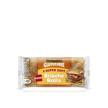 Warburtons Gluten Free Super Soft Brioche Rolls x4