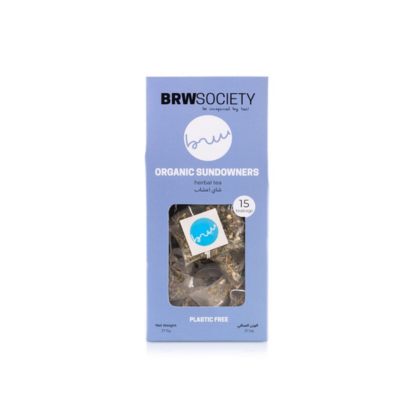 BRW Society Organic Sundowners Herbal Tea 15 Bags 37.5g