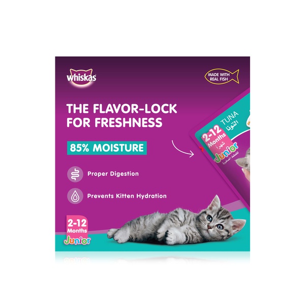 Whiskas Junior Wet Kitten Food in Jelly with Tuna 80g