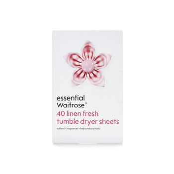 Waitrose Essential Fresh Tumble Dryer Sheets 40s