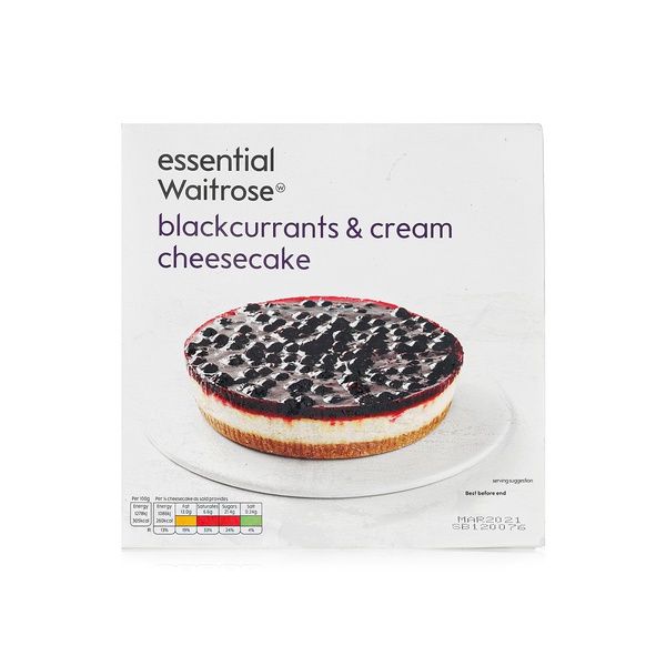 Buy Essential Waitrose blackcurrant cheesecake 500g in UAE