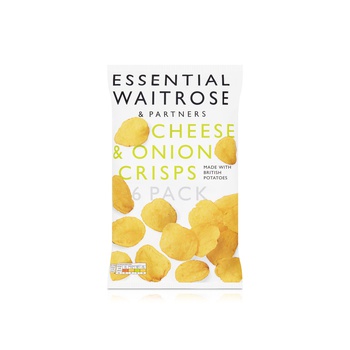 Waitrose Essential Cheese and Onion Crisps 25g x 6