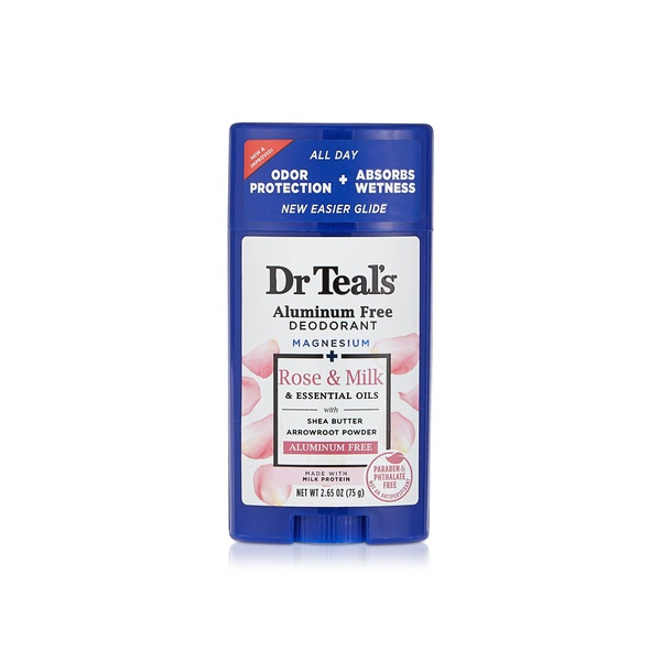 Dr Teal's Aluminum Free Deodorant Rose & Milk 75g
