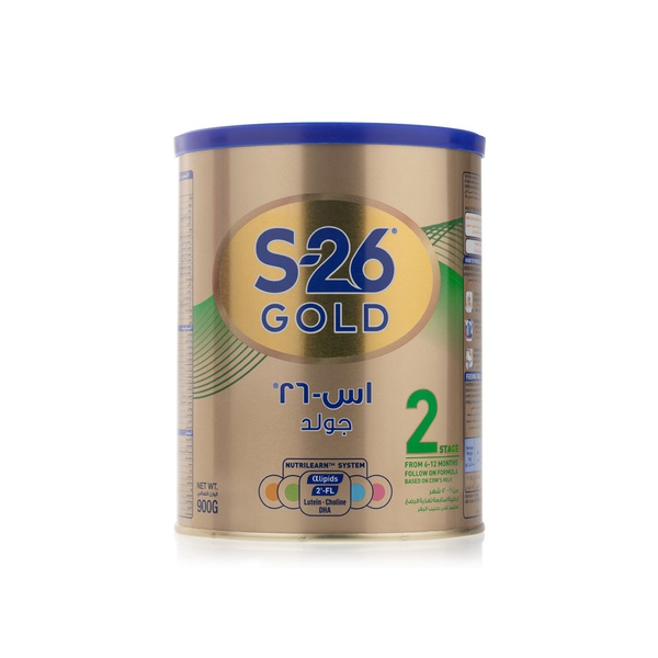 اشتري Wyeth nutrition S-26 gold stage 2, 6-12 months premium follow on formula for babies 900g في الامارات