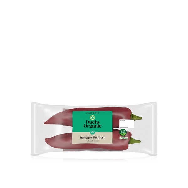 Waitrose Duchy Organic Red Romano Peppers 180g